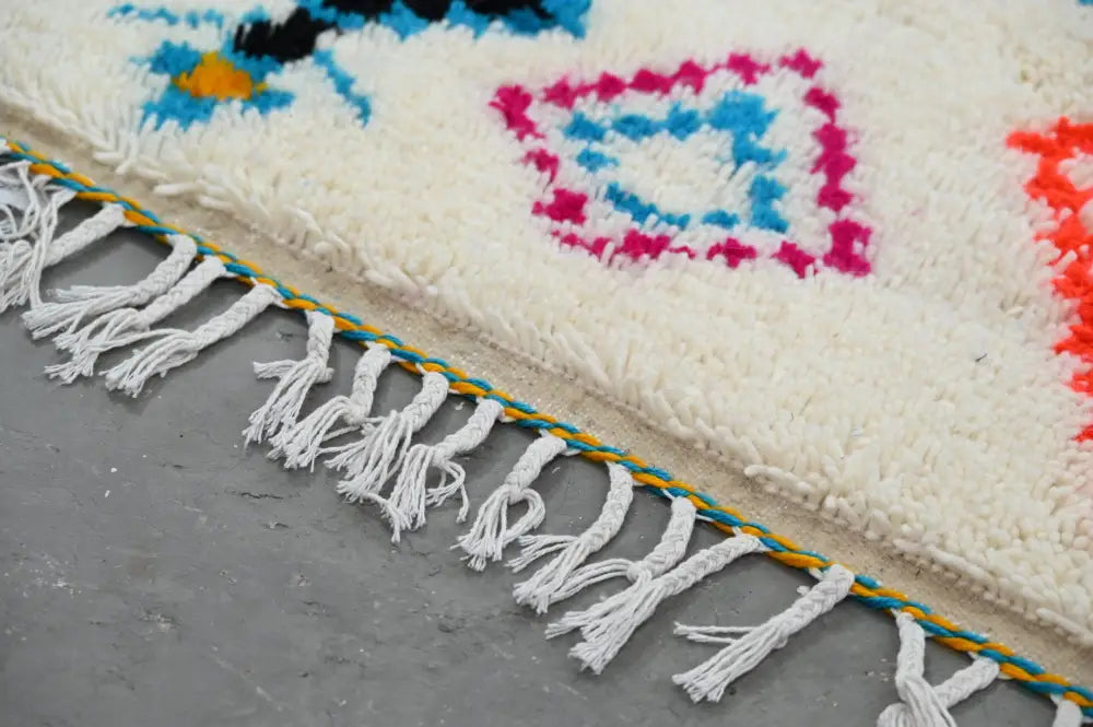Sophisticated Beige Geometric Azilal Rug