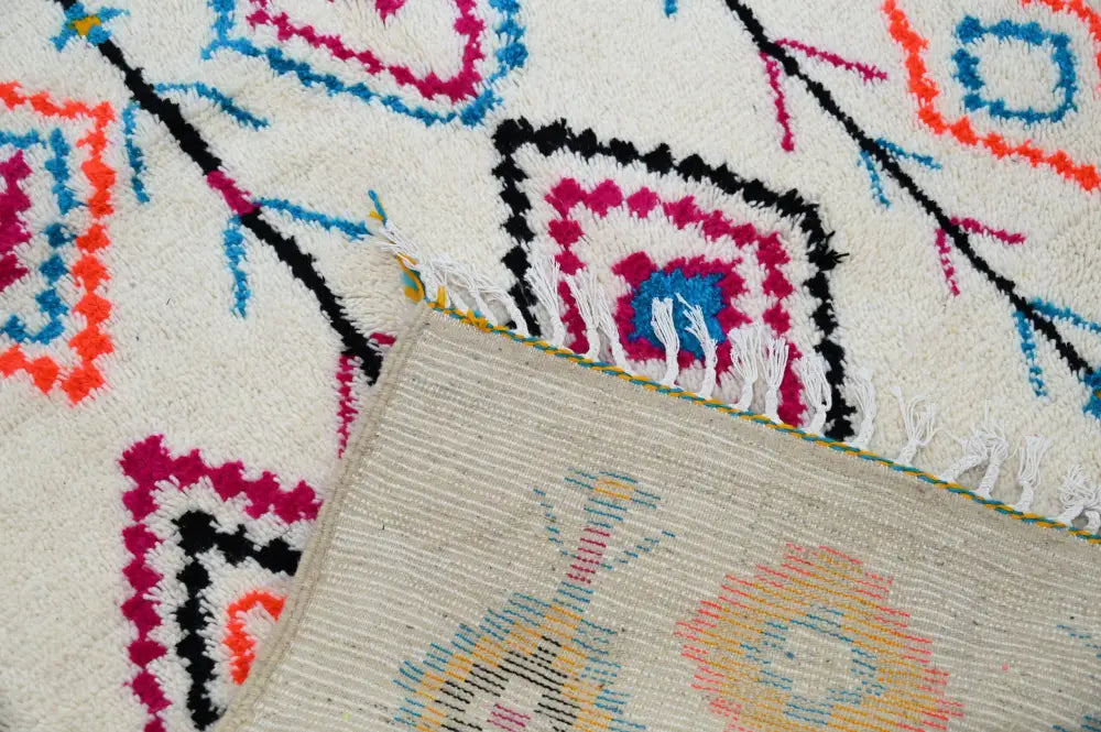 Sophisticated Beige Geometric Azilal Rug