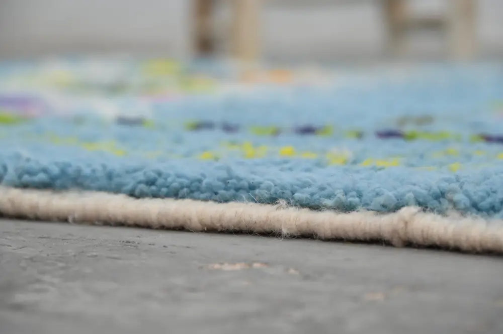 Blue Geometric Azilal Rug