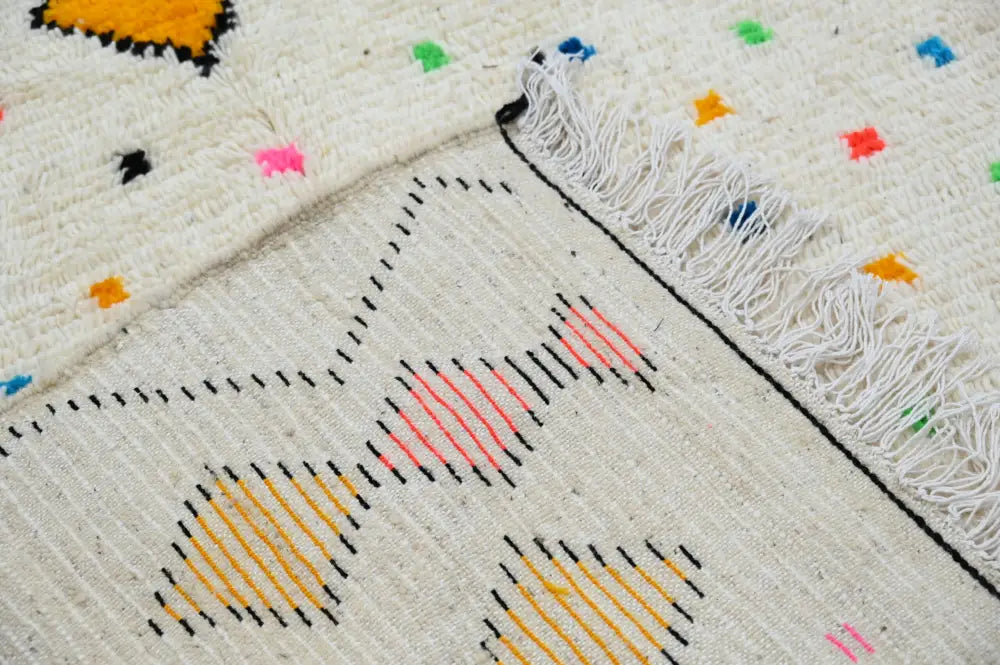 Colorful Cream Azilal Rug