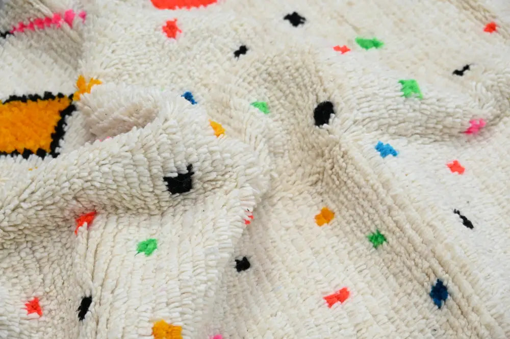 Colorful Cream Azilal Rug