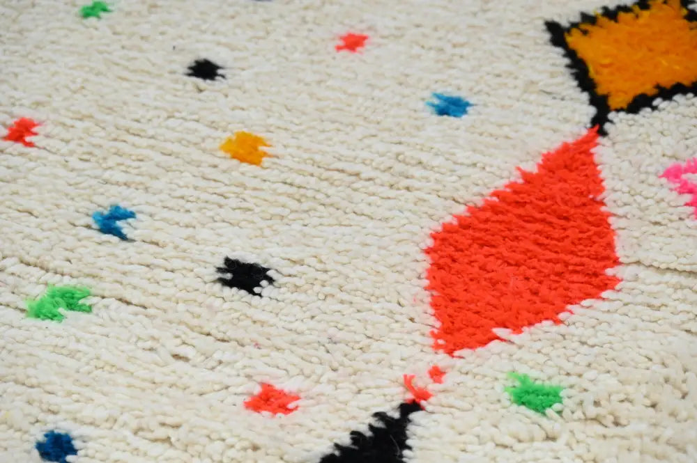 Colorful Cream Azilal Rug
