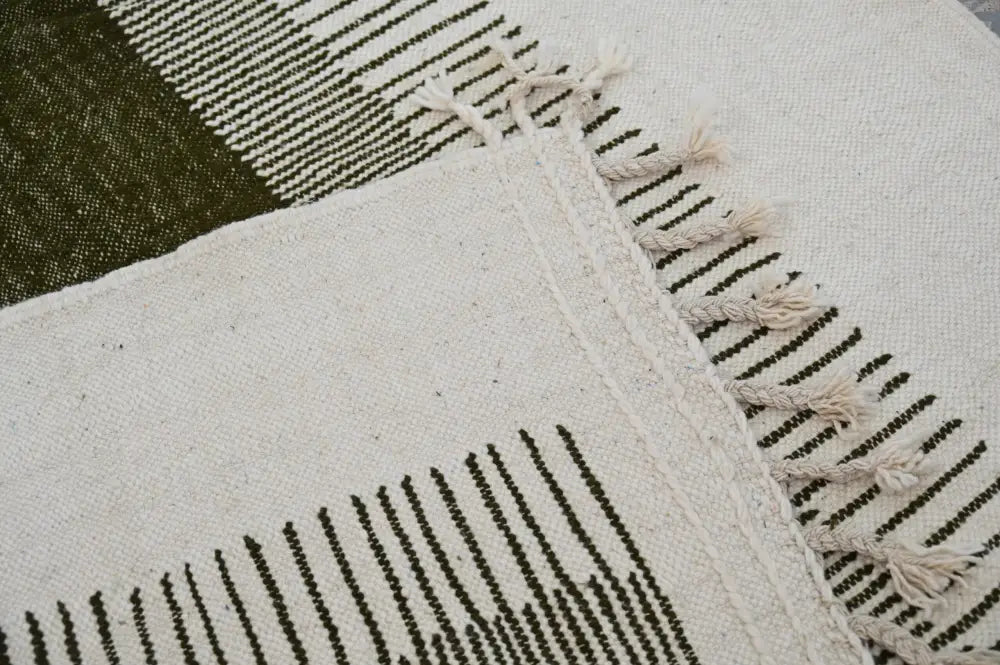 Beige Olive Azilal Rug