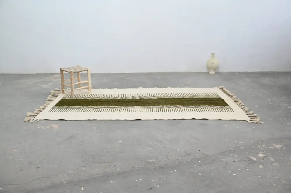 Beige Olive Azilal Rug
