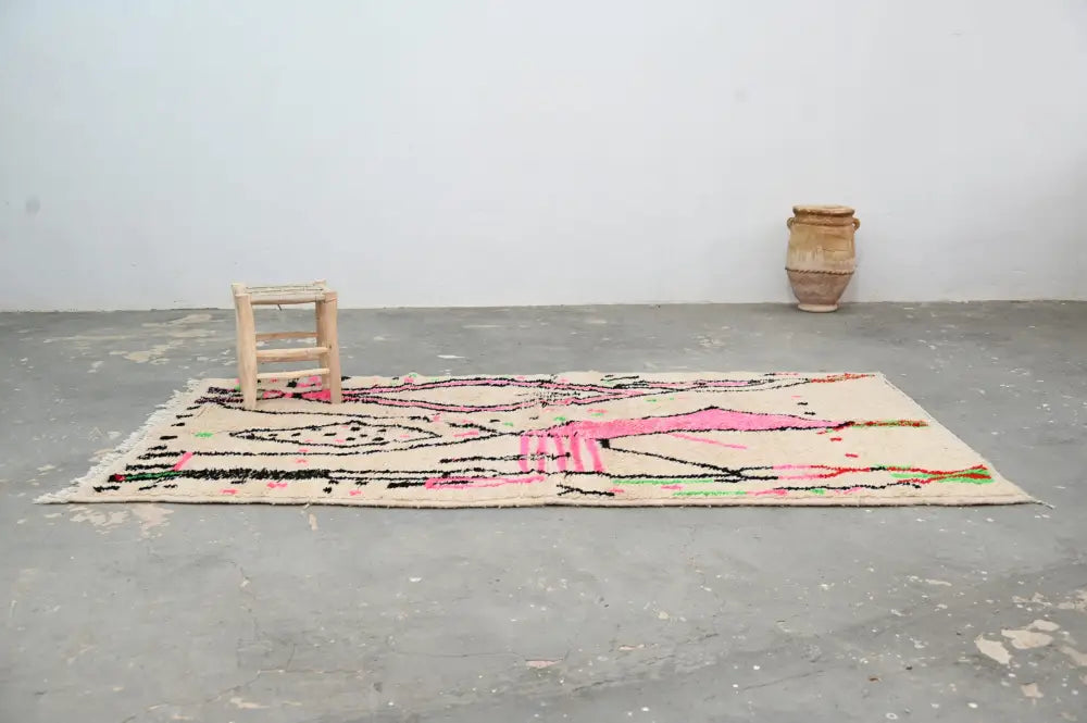 Beige Pink Azilal Rug