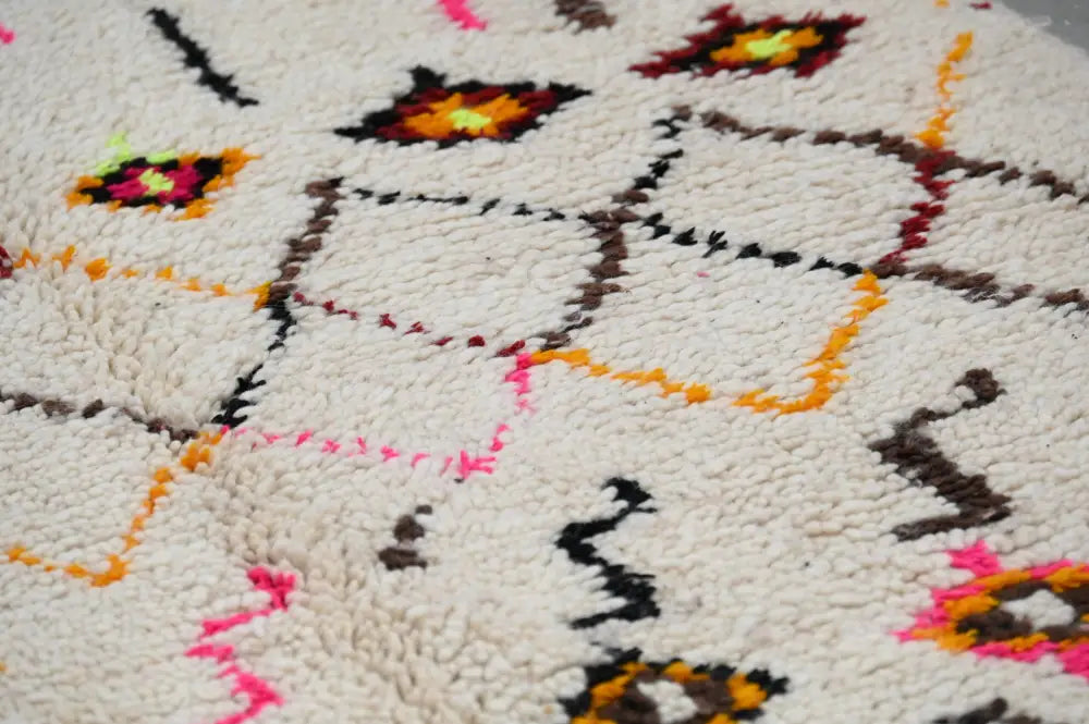Beige Wool Azilal Rug in Neutral Tones