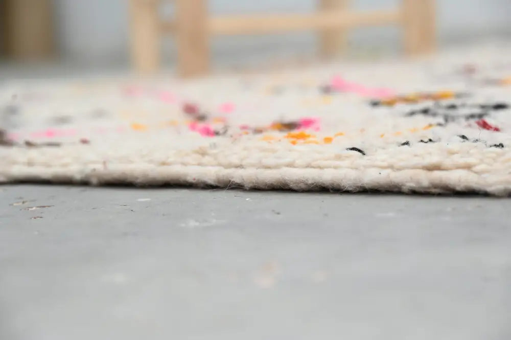 Beige Wool Azilal Rug in Neutral Tones