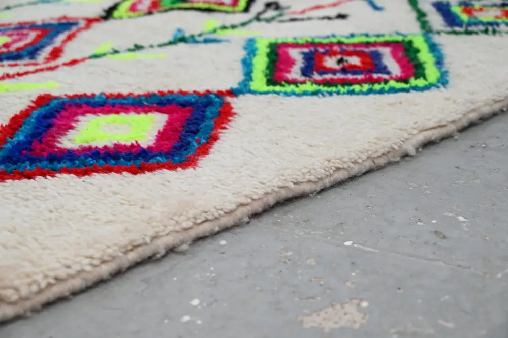 Beige Handmade Moroccan Rug