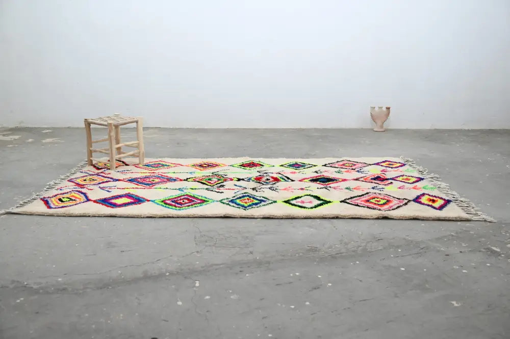 Beige Handmade Moroccan Rug