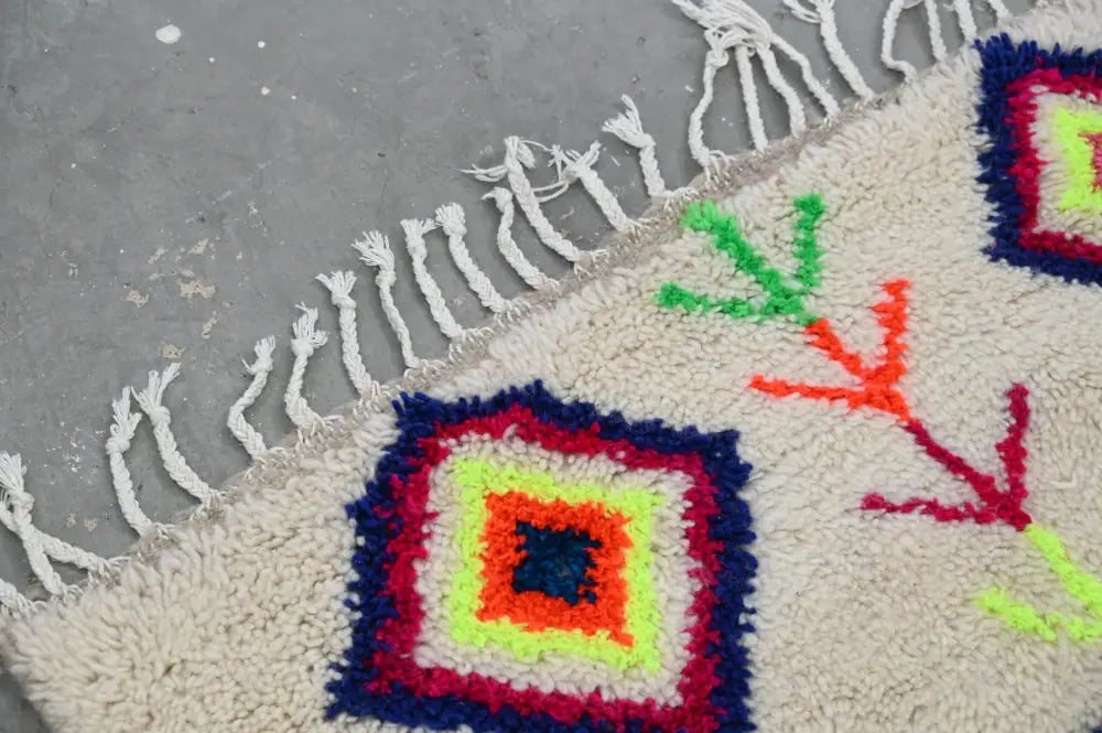 Beige Handmade Moroccan Rug
