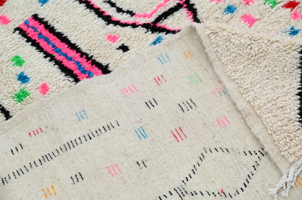 Beige Abstract Azilal Rug