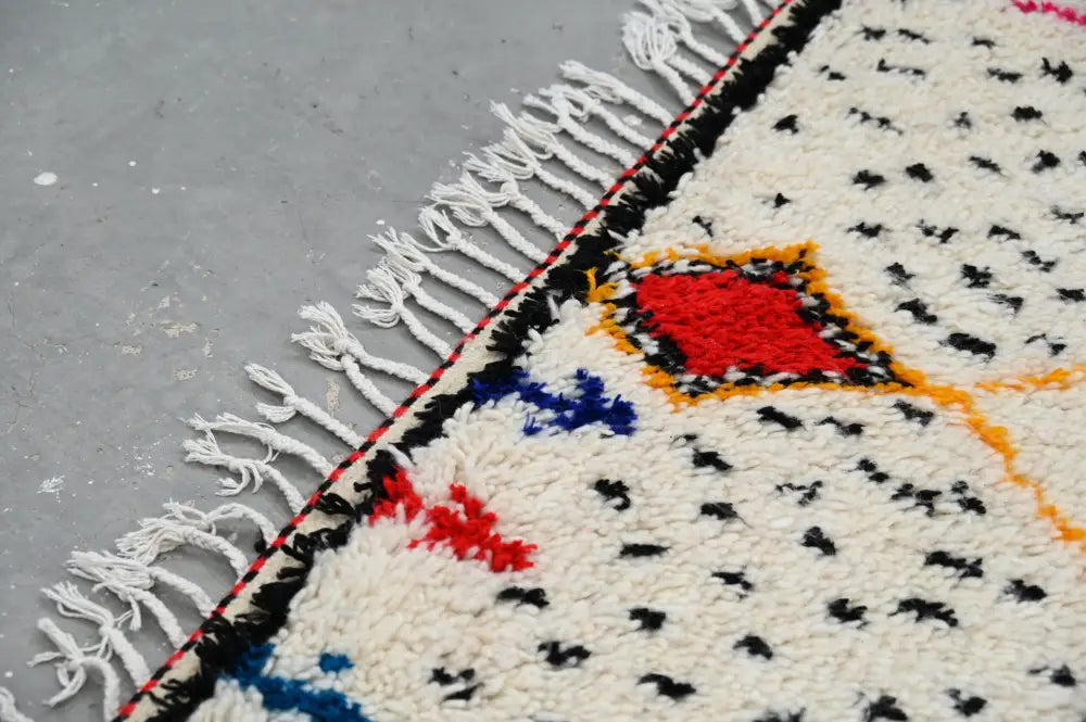 Beige Abstract Azilal Rug