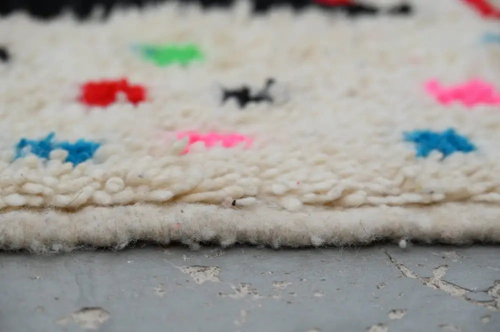 Beige Abstract Azilal Rug