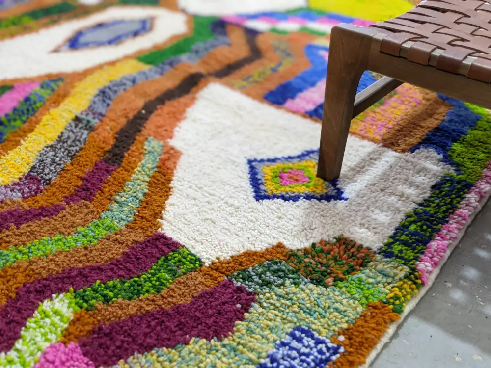 Multicolored Geometric Azilal Rug