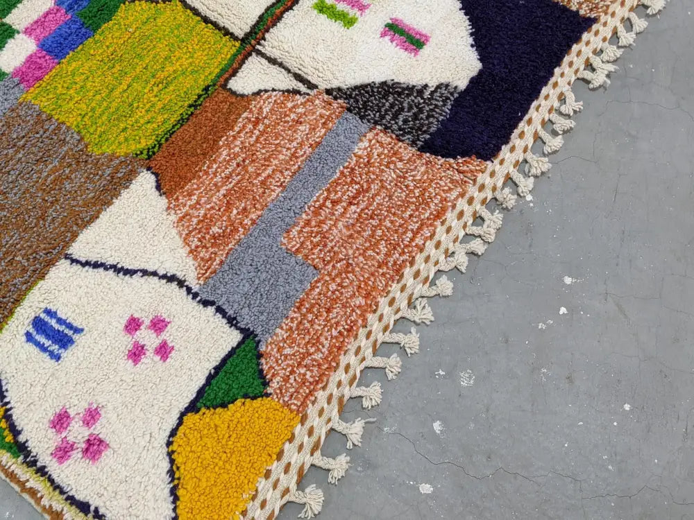 Multicolored Geometric Azilal Rug