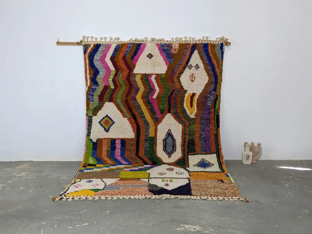 Multicolored Geometric Azilal Rug