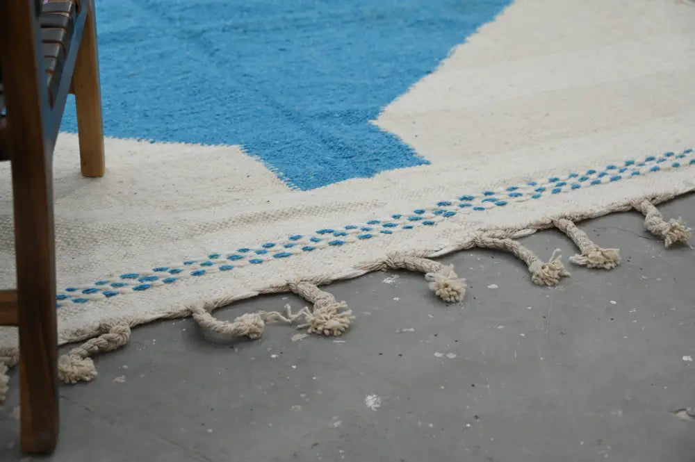 Beige Turquoise Azilal Rug