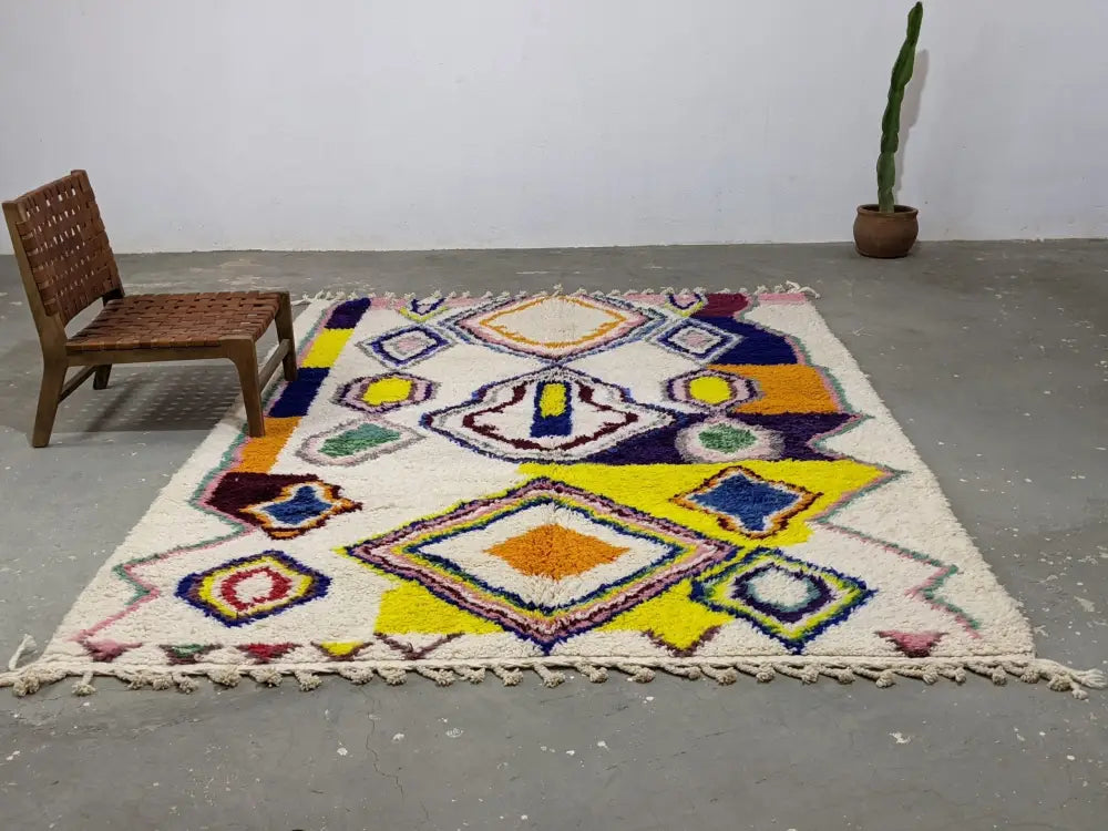 Colorful Azilal Moroccan Rug