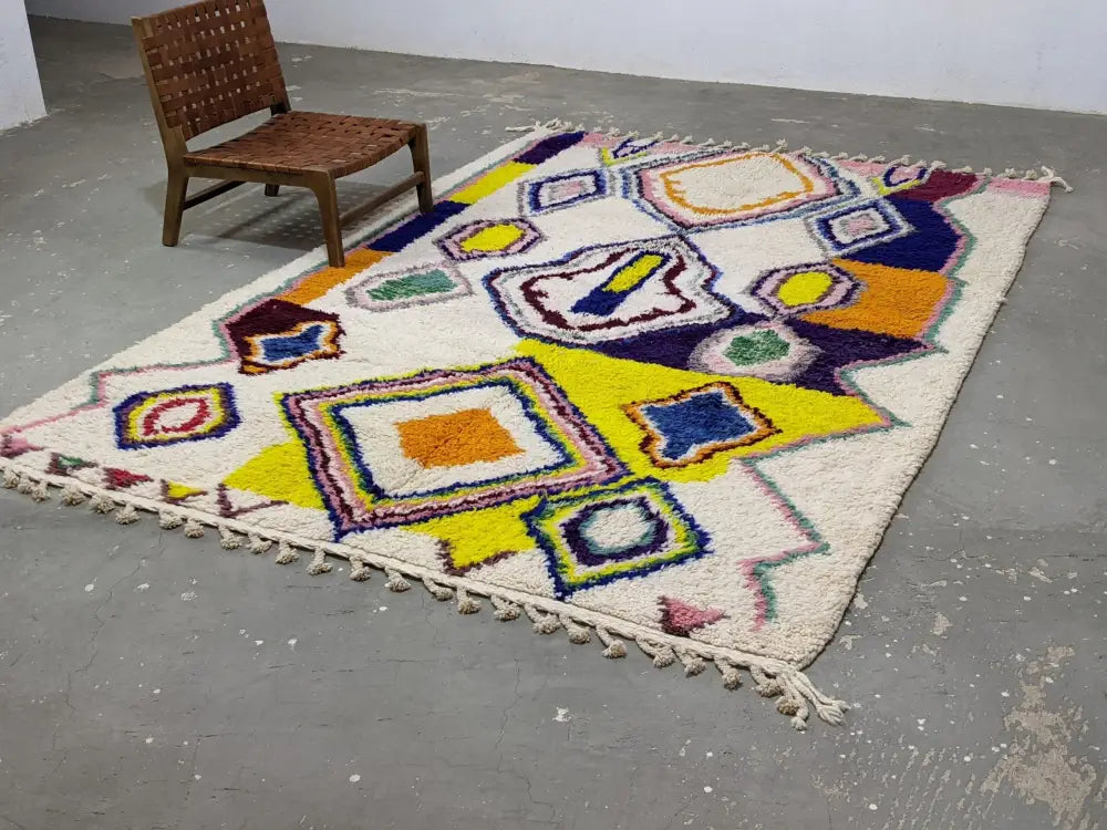 Colorful Azilal Moroccan Rug