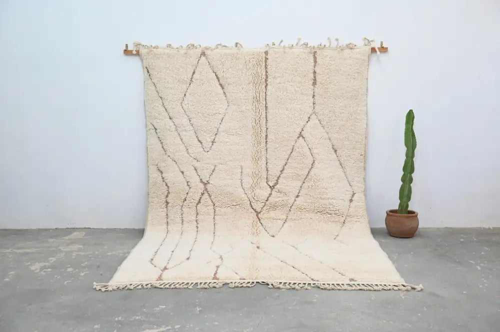 Cream Beige Moroccan Rug