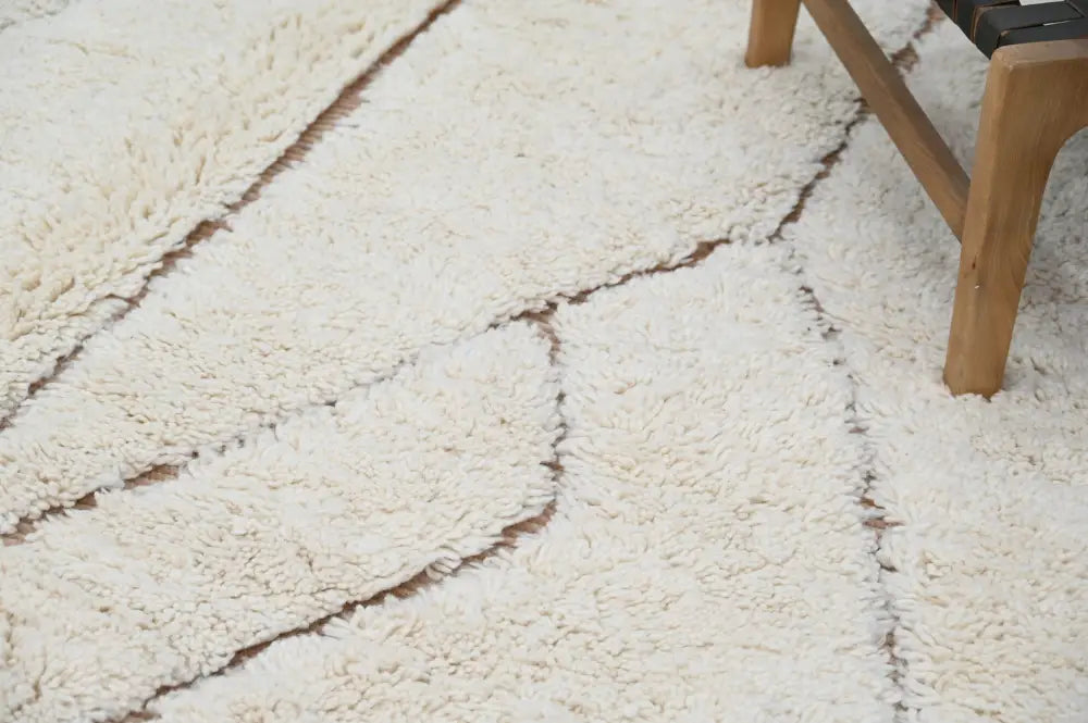 Cream Beige Moroccan Rug
