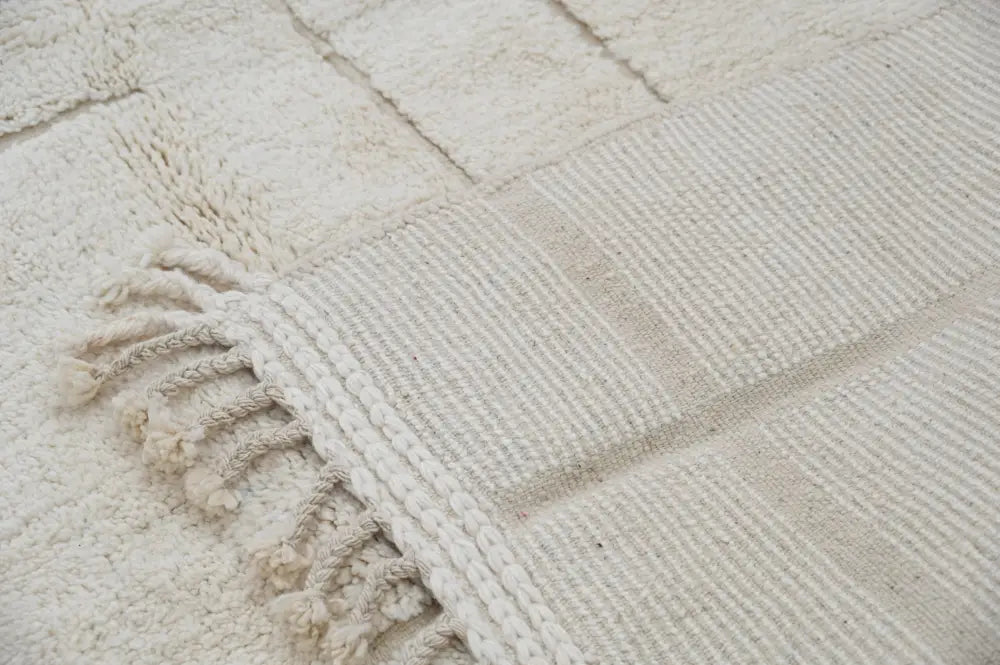 Sophisticated Beige Beni Ouarain Rug