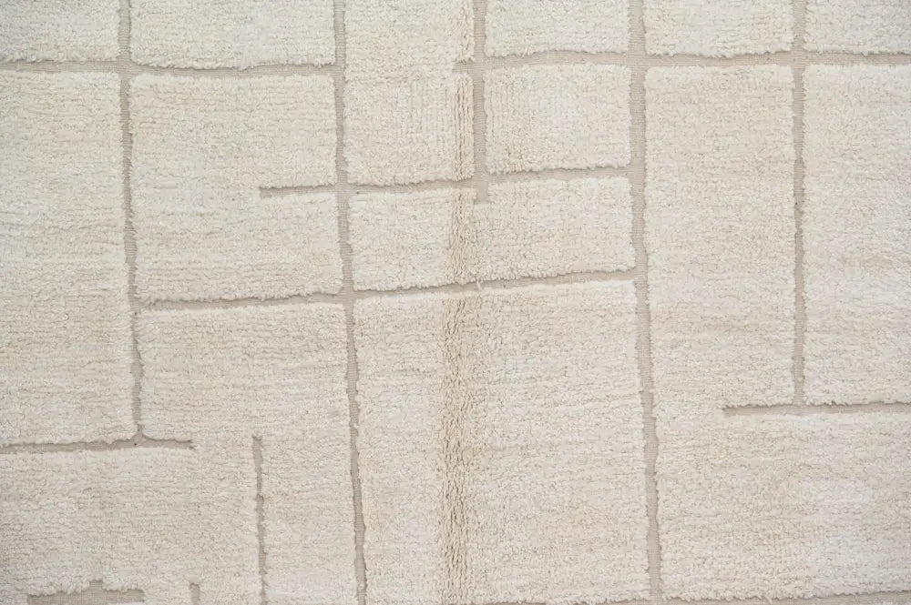 Sophisticated Beige Beni Ouarain Rug