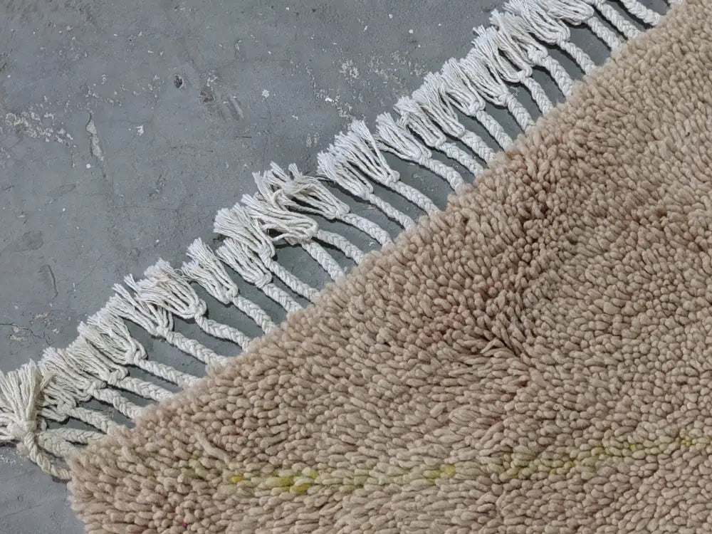 Beige Plush Beni Ouarain Rug