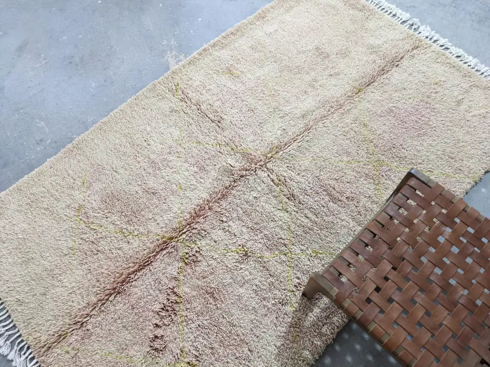 Beige Plush Beni Ouarain Rug