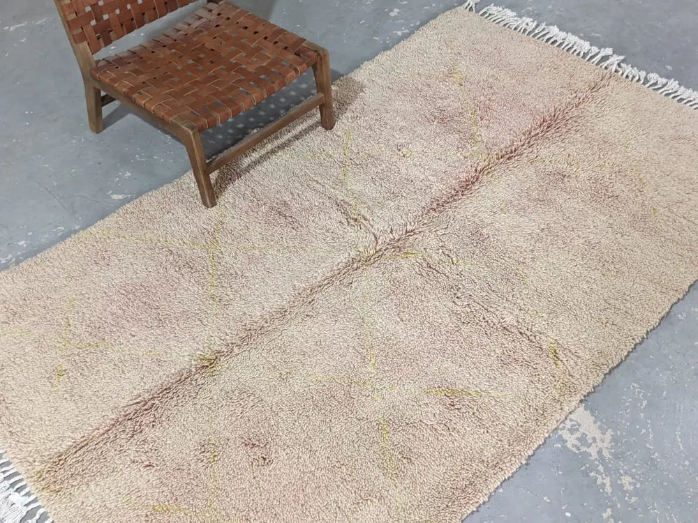Beige Plush Beni Ouarain Rug