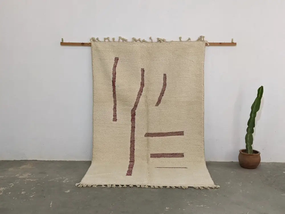 Rust Wool Moroccan Rug