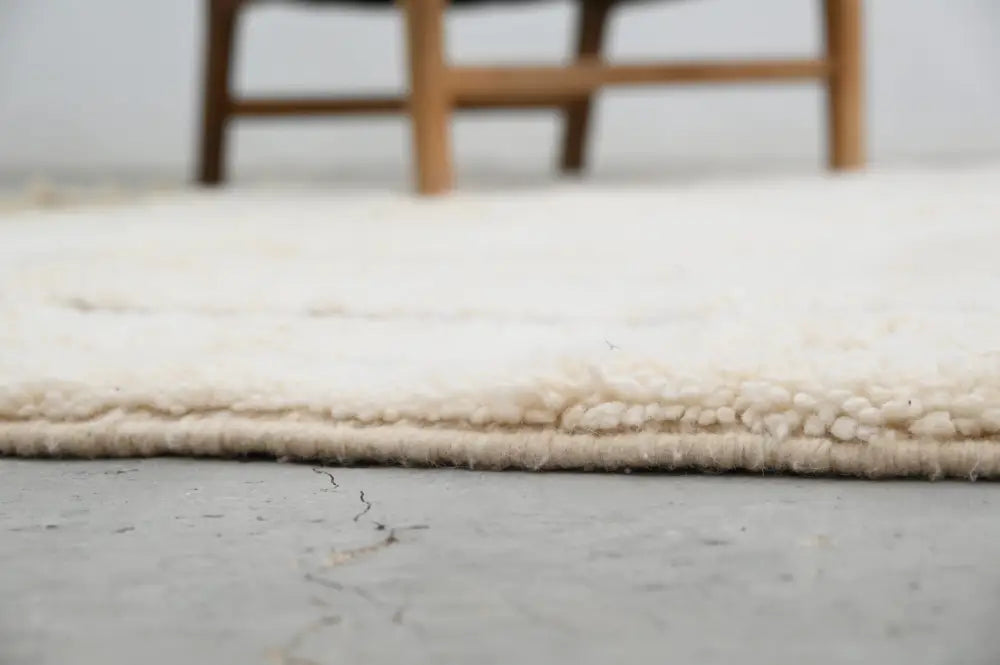 Beige Brown Geometric Moroccan Rug