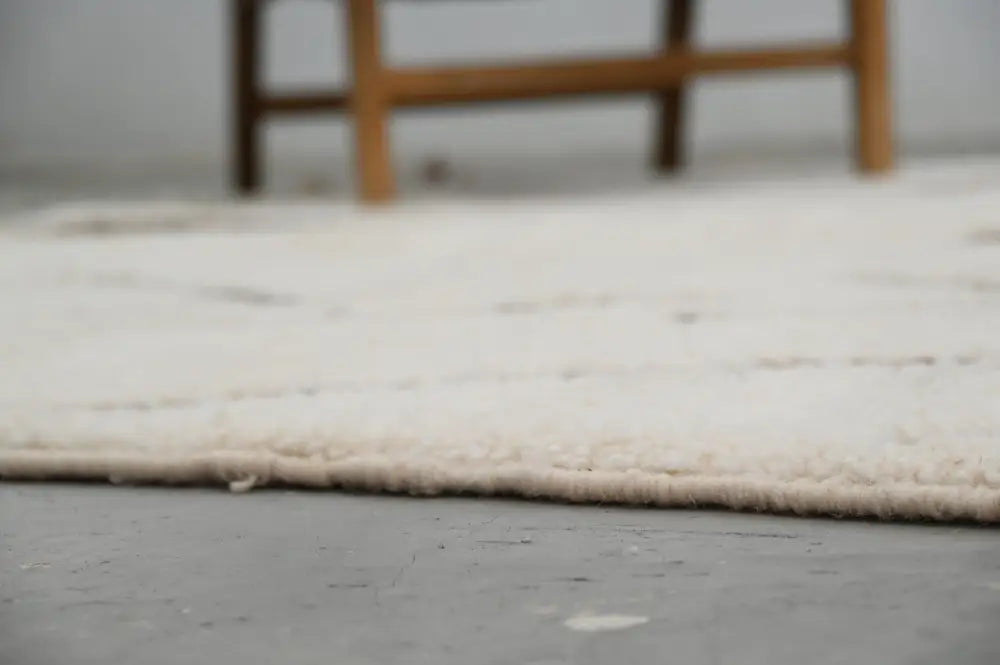 Beige Brown Geometric Rug