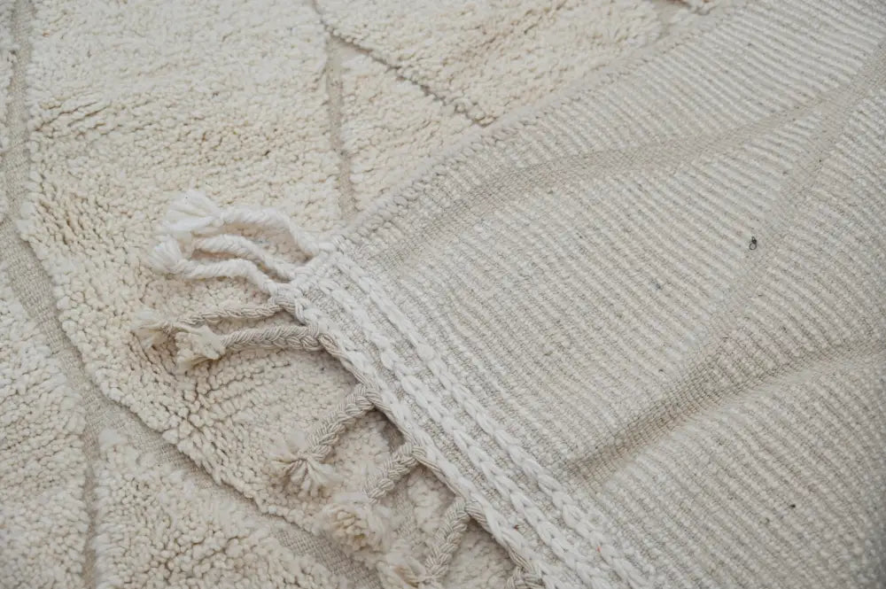 Beige Beni Ouarain Living Rug