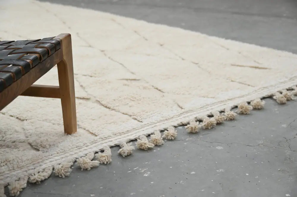 Beige Beni Ouarain Living Rug