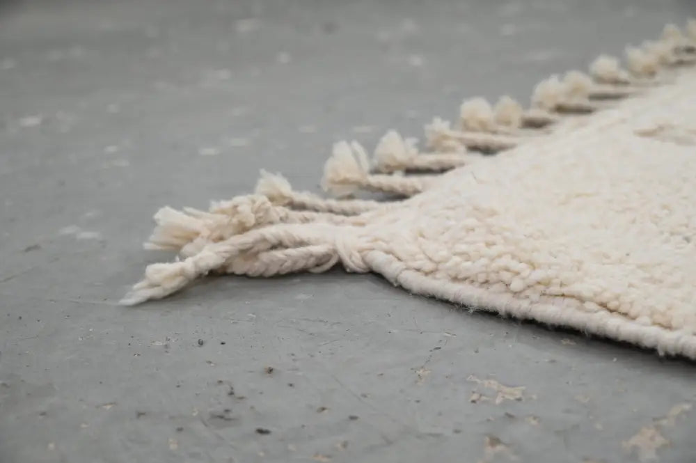 Beige Beni Ouarain Living Rug