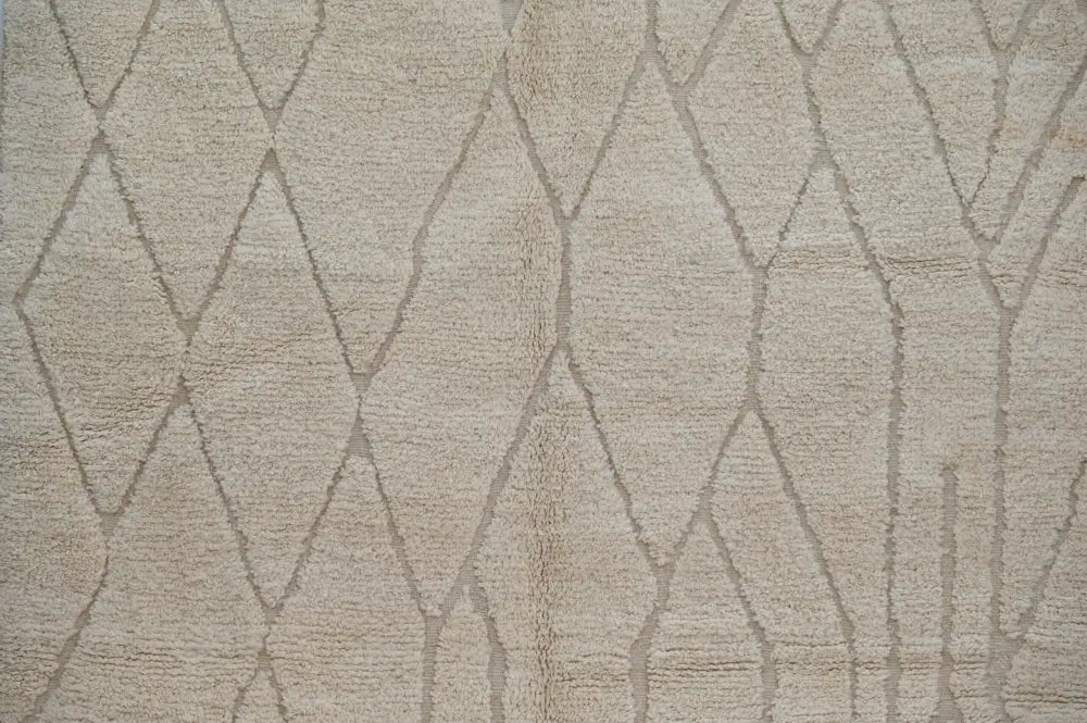 Beige Beni Ouarain Living Rug