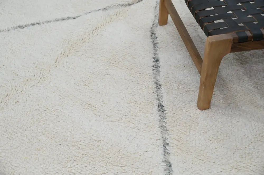Beige Black Berber Rug