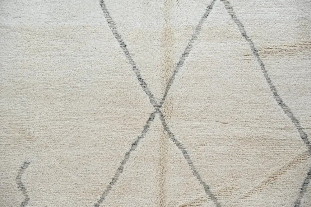 Beige Black Berber Rug