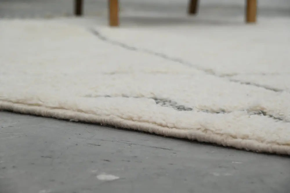 Beige Black Berber Rug