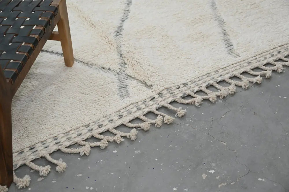 Beige Black Berber Rug