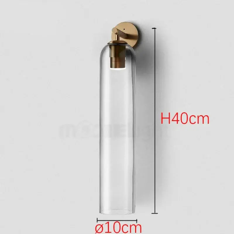 Smoked Glass Wall Sconce