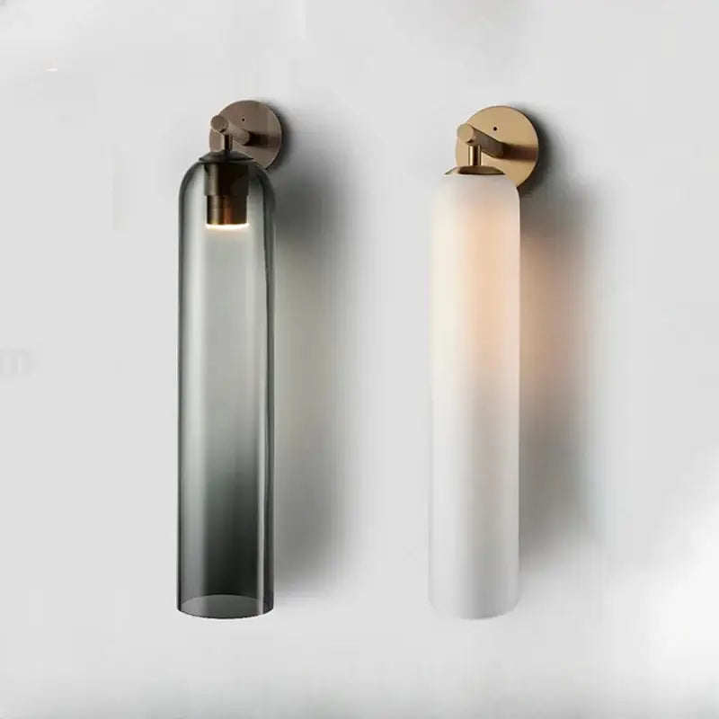 Smoked Glass Wall Sconce