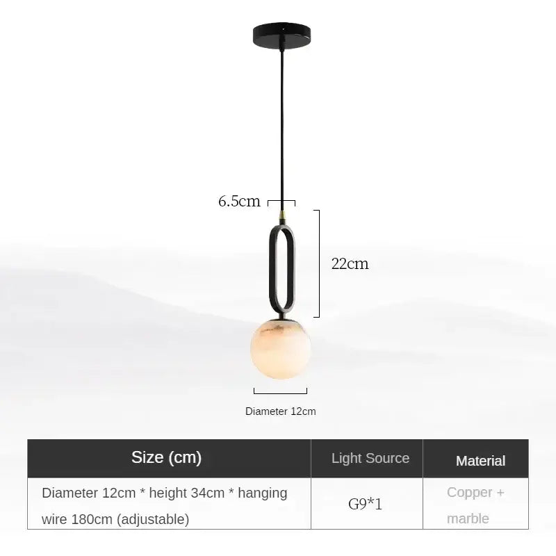 Marble Pendant Light