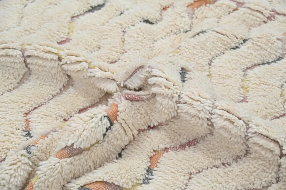 Cream Zigzag Moroccan Rug Neutral Tones