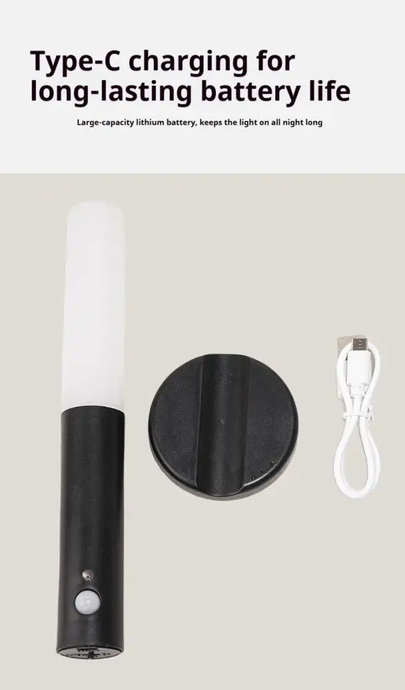 Black Motion Sensor Sconce