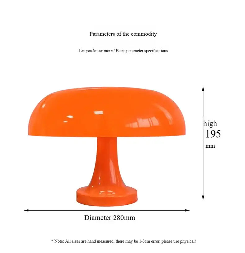 Orange Mushroom Table Lamp