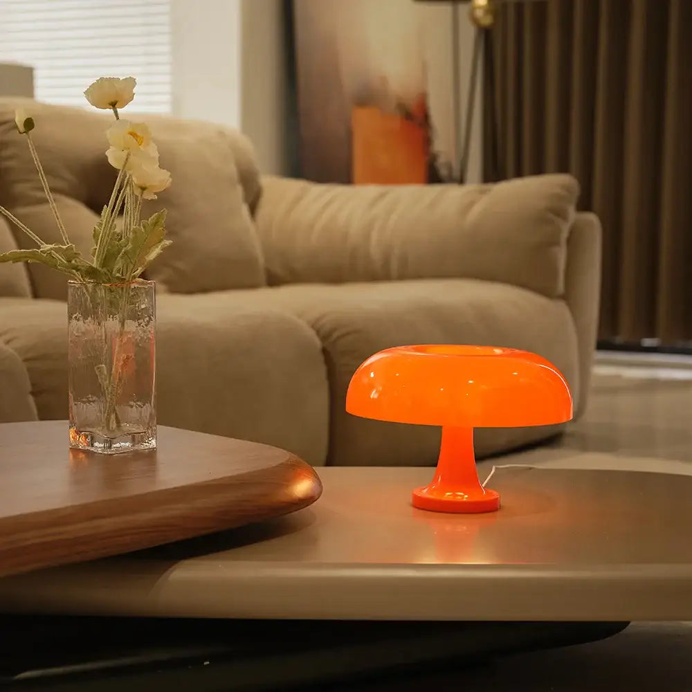 Orange Mushroom Table Lamp