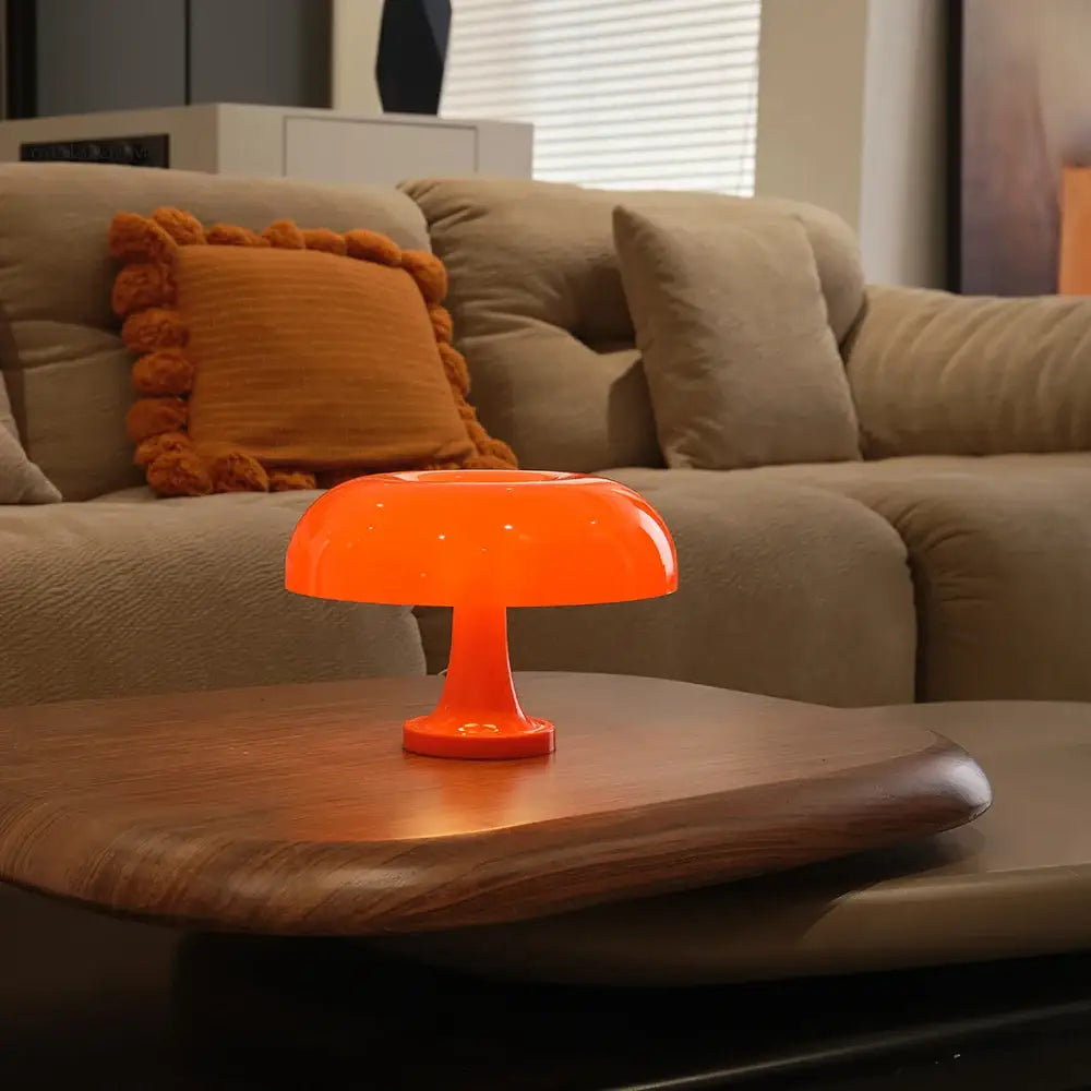 Orange Mushroom Table Lamp