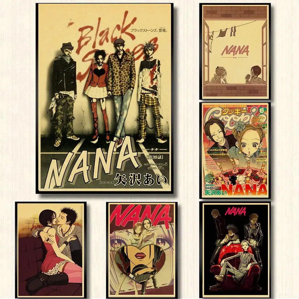 Yellow Red Anime Posters